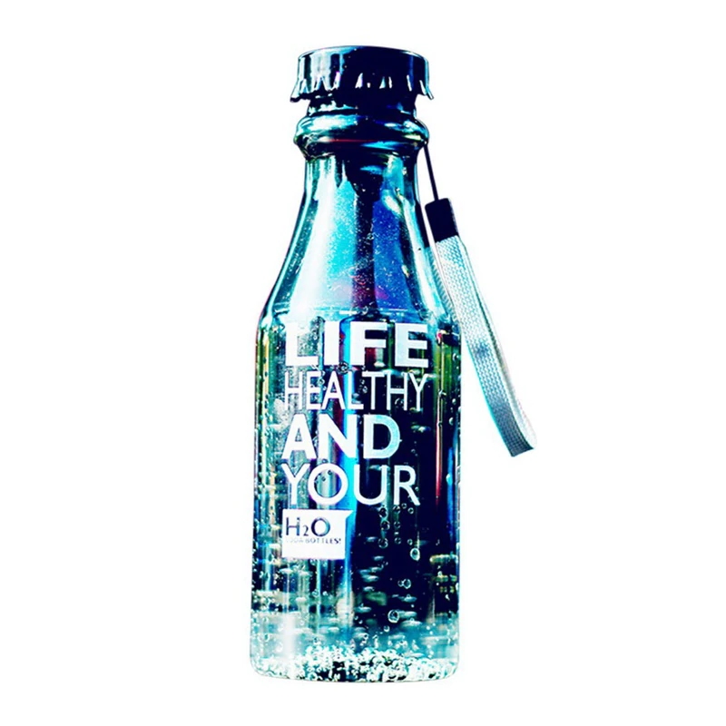 Designová plastová láhev na pití 550 ml hnědá