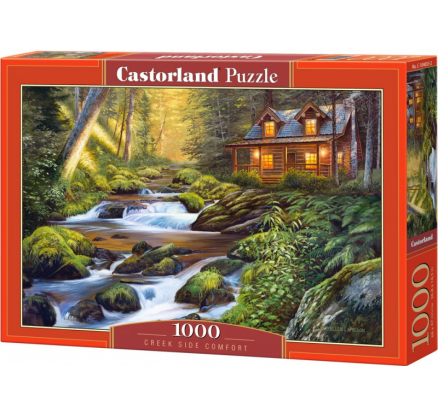 Puzzle Castorland 1000 dílků - Domek u řeky