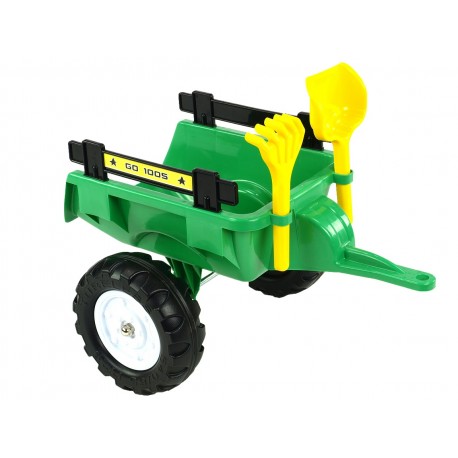 Vlek za traktor Trailer střední zelený