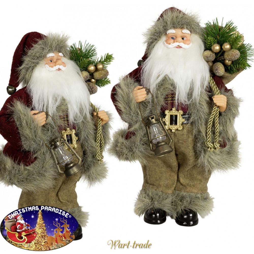  Santa Bobby 30cm - Vánoční dekorace