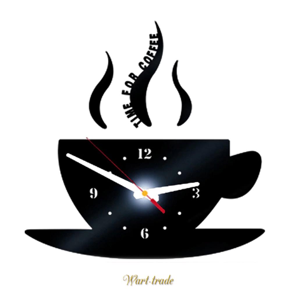 Samolepící designové hodiny káva