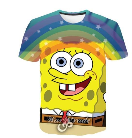 3D tričko tisk SpongeBob 2
