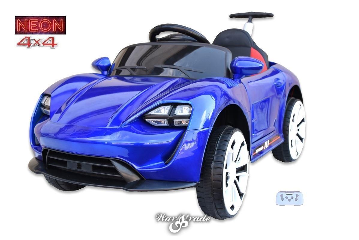 Neon Sport 4x4 s 2.4G dálkovým ovládáním, vodící tyčí, lakovaný modrý