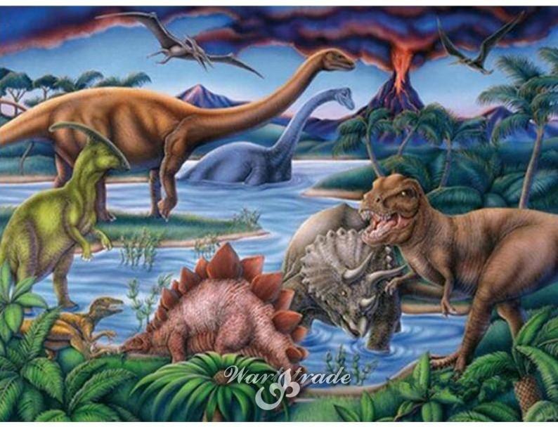   5D diamantové  malování  Dinosauři