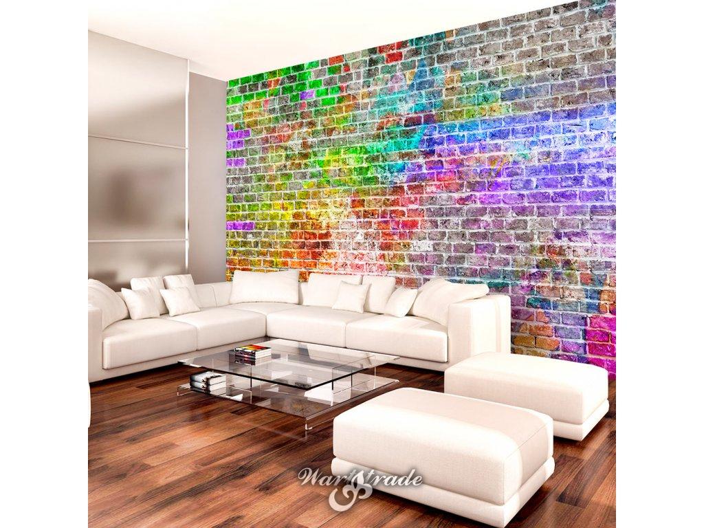 Fototapeta - Rainbow Wall