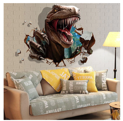 3D  Dinosaur samolepka na zeď