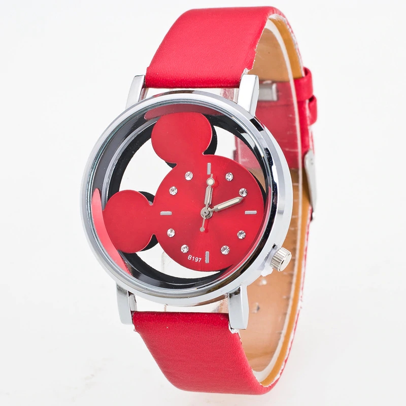 Dětské hodinky Mickey Mouse červené
