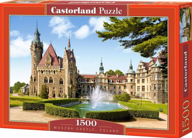 Puzzle 1500 dílků- Moszna Castle, Polsko