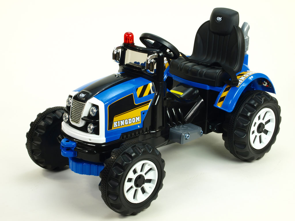 Elektrický traktor Kingdom modrý