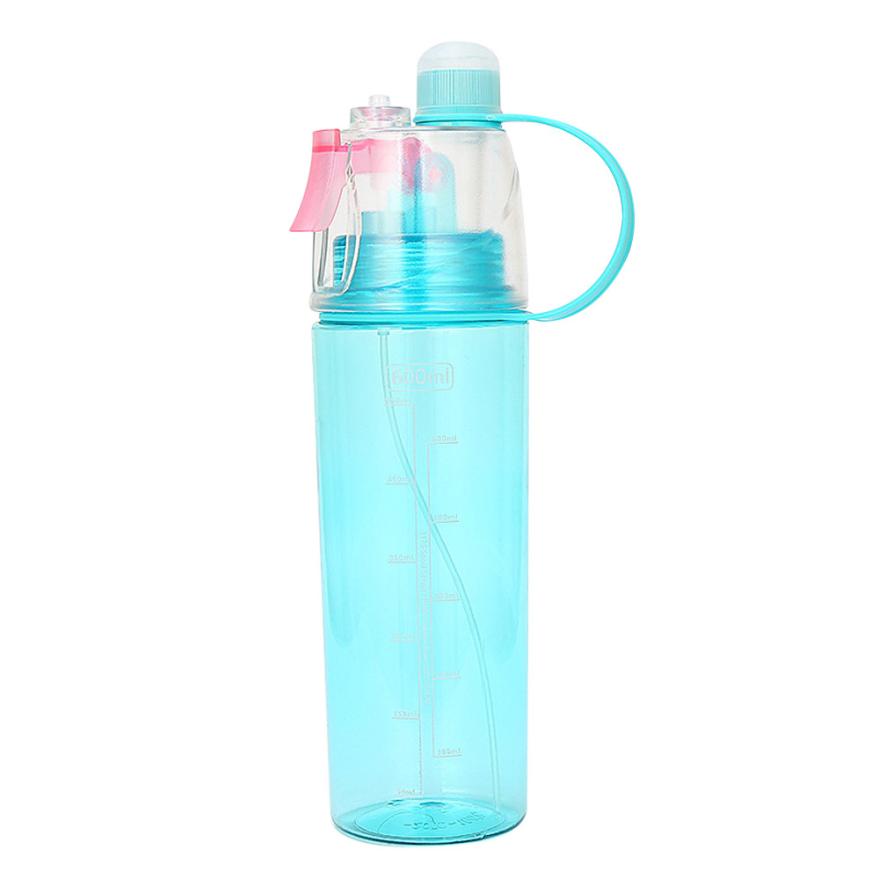 Sportovní láhev s rozprašovačem na vodu Dvojí použití Bpa Fashion MODRÁ