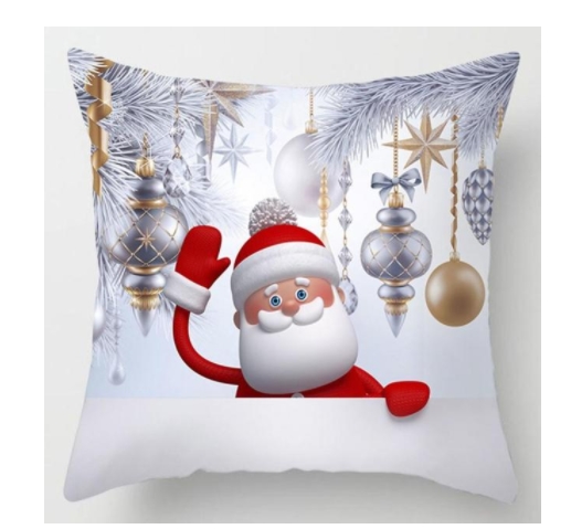 Luxusní vánoční povlak na polštář Santa