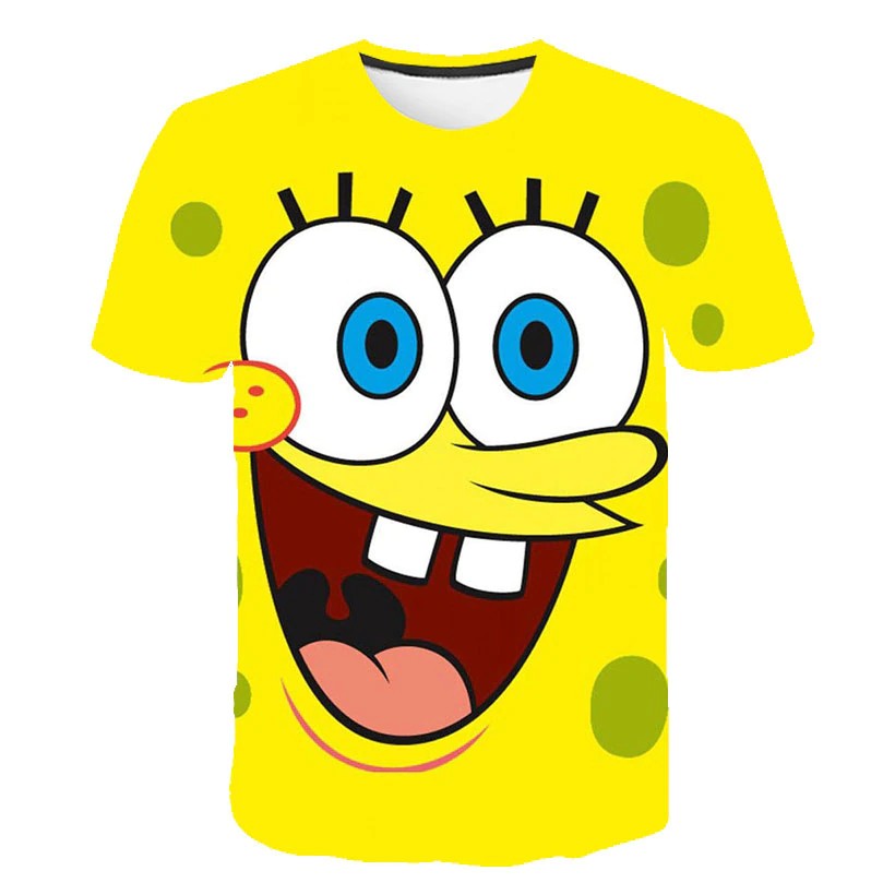 3D tričko tisk SpongeBob 1