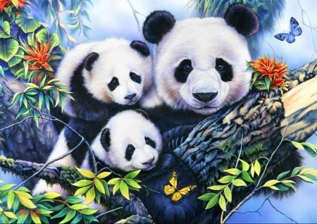 Diamantové  malování pandy