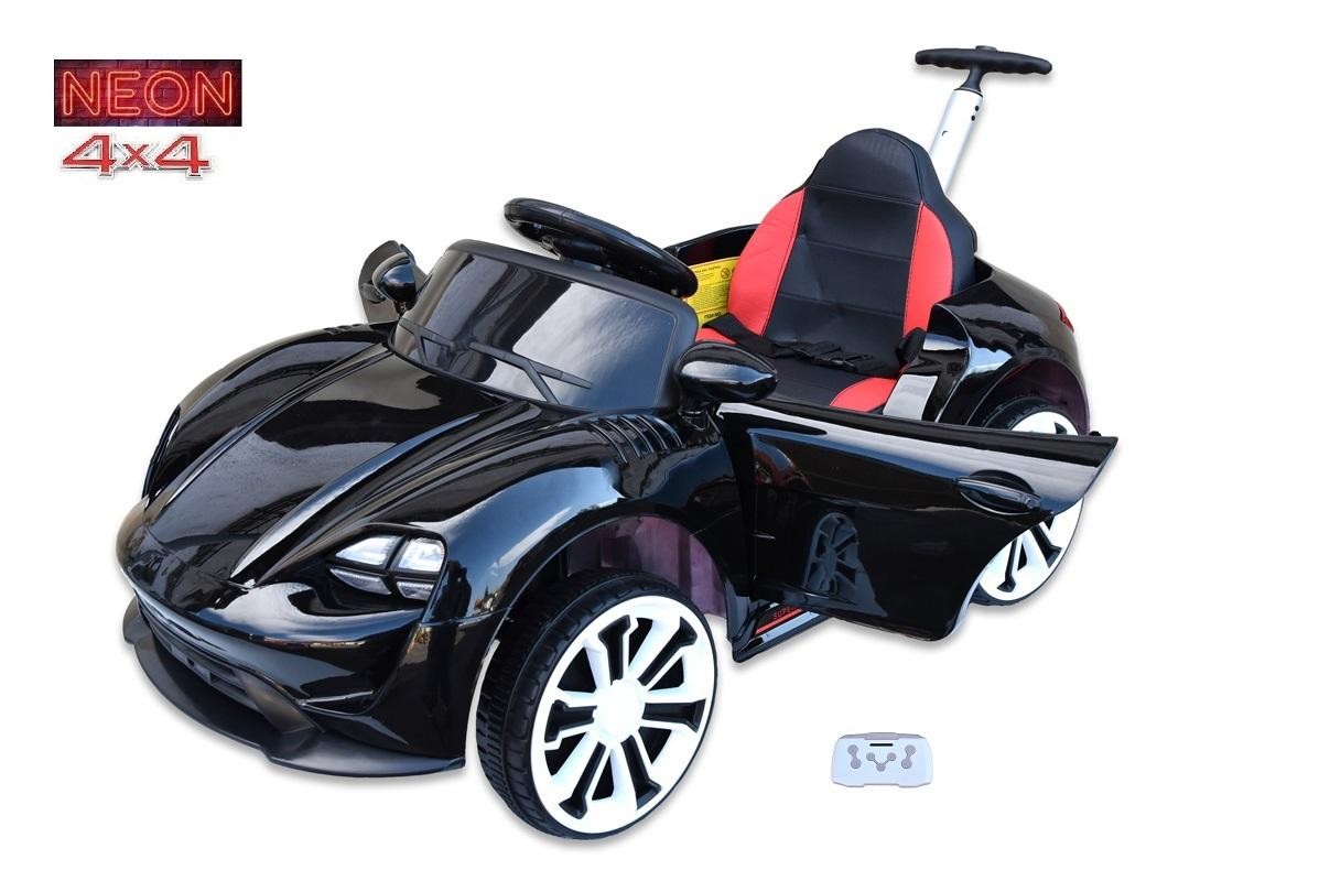 Neon Sport 4x4 s 2.4G dálkovým ovládáním, vodící tyčí, lakovaný černý