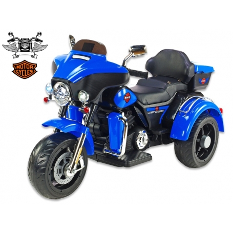 Motorka Big chopper Motorcycle, modrá