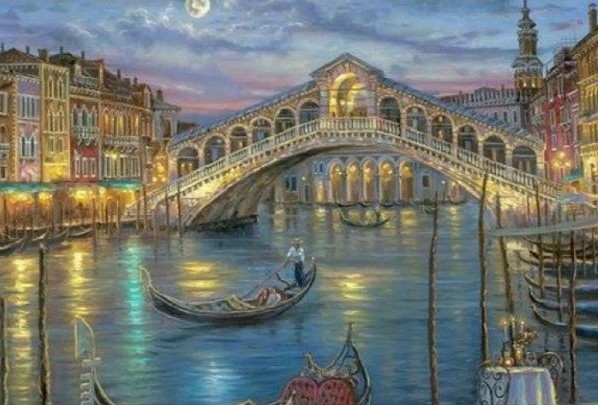   5D diamantové  malování  Benátky