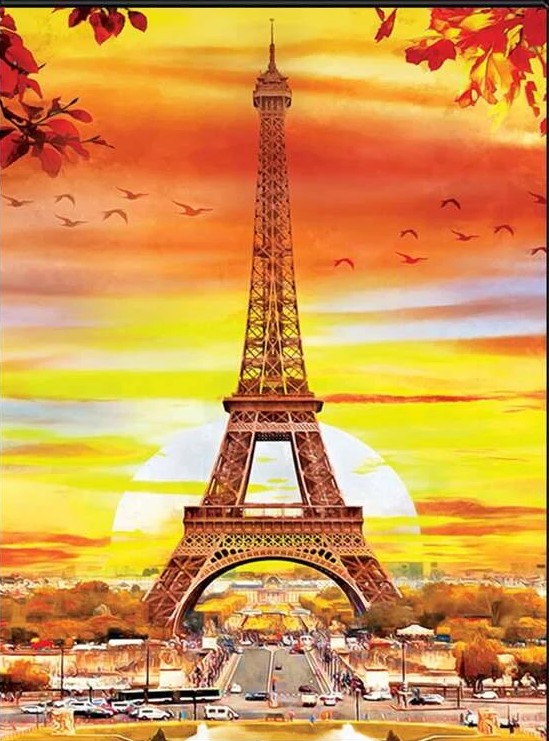 Diamantové malování Eiffelova věž