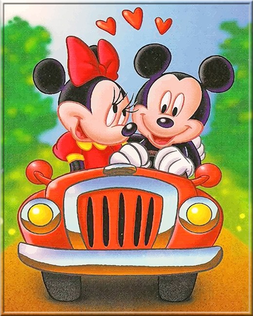 Diamantové  malování  Mickey a Minnie 99